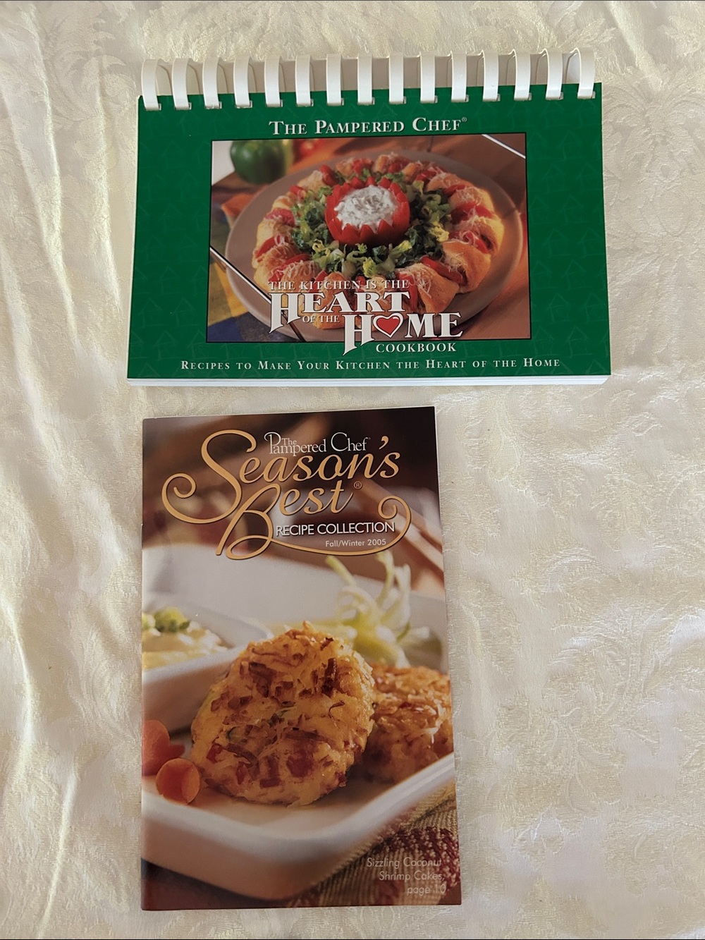 The Pampered Chef - Heart of the Home & Season’s Best F/W 2005 Recipe Cookbooks